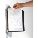 Durable VARIO Wall Mount 5-Panel Magnetic Display Document Holder A4 Polypropylene Black 5914-01