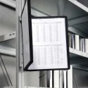 Durable VARIO Wall Mount 5-Panel Magnetic Display Document Holder A4 Polypropylene Black 5914-01