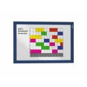 Durable Blue A4 Document Display Polyvinyl Chloride Notice Board 323mm Height 236mm Width 4872-07