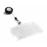 Durable Transparent Polystyrene Name Badge 85mm x 85mm 8224-19