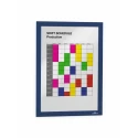 Durable Blue A4 Document Display Polyvinyl Chloride Notice Board 323mm Height 236mm Width 4872-07