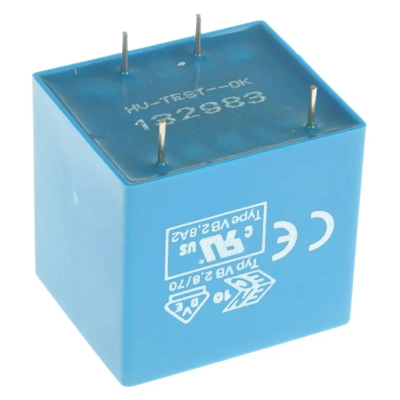 Block PCB Transformer 230 V ac Primary, 24 V ac Secondary, 2.8 VA Power, Pin Mount VB 2,8/1/24