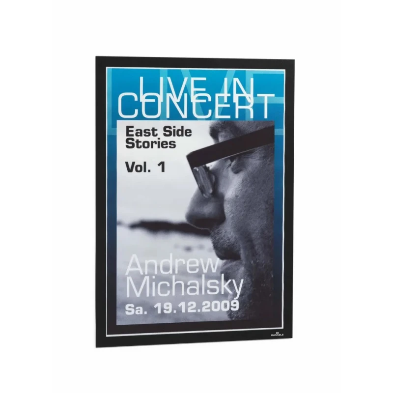 Durable Black A3 Document Display Polyvinyl Chloride Frame 445 mm Height 325 mm Width 4873-01