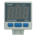 SMC Pneumatic Digital Pressure Sensor, PNP Output, 24V, 10 Bar, IP40, 50°C 