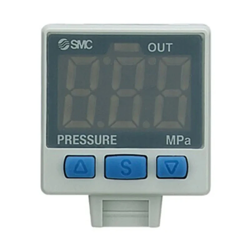 SMC Pneumatic Digital Pressure Sensor, PNP Output, 24V, 10 Bar, IP40, 50°C 