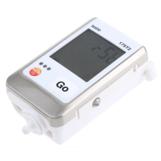 Testo Temperature Data Logger, USB, 2 Channel, ±0.3 °C Accuracy, IP65, Battery Powered, Model 0572 1752