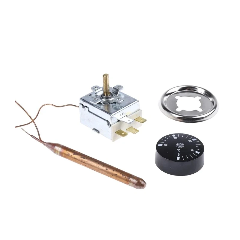 Altecnic Capillary Thermostat, Closes at 0 °C to 40 °C Max, Automatic Reset, SPDT, 16 A, Panel Mount 733-4713