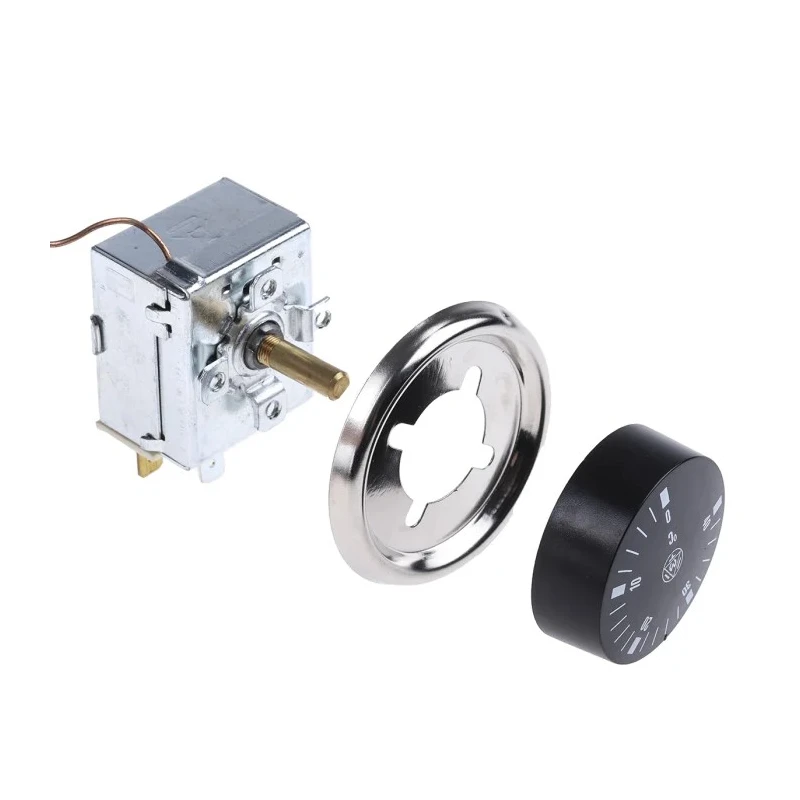 Altecnic Capillary Thermostat, Closes at 0 °C to 40 °C Max, Automatic Reset, SPDT, 16 A, Panel Mount 733-4713