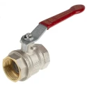 RS PRO Brass Threaded 2-Way Ball Valve BSPP 32 bar 1-1/4 Inch Lever Handle 170°C 733-5145