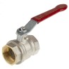 RS PRO Brass Threaded 2-Way Ball Valve BSPP 32 bar 1-1/4 Inch Lever Handle 170°C 733-5145