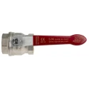 RS PRO Brass Threaded 2-Way Ball Valve BSPP 32 bar 1-1/4 Inch Lever Handle 170°C 733-5145