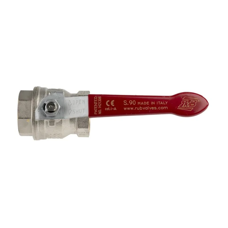 RS PRO Brass Threaded 2-Way Ball Valve BSPP 32 bar 1-1/4 Inch Lever Handle 170°C 733-5145