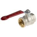 RS PRO Brass Threaded 2-Way Ball Valve BSPP 32 bar 1-1/4 Inch Lever Handle 170°C 733-5145