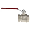 RS PRO Brass Threaded 2-Way Ball Valve BSPP 32 bar 1-1/4 Inch Lever Handle 170°C 733-5145
