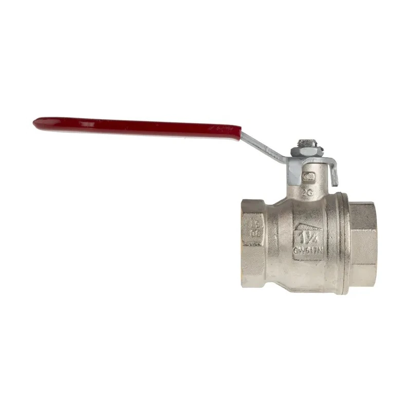 RS PRO Brass Threaded 2-Way Ball Valve BSPP 32 bar 1-1/4 Inch Lever Handle 170°C 733-5145