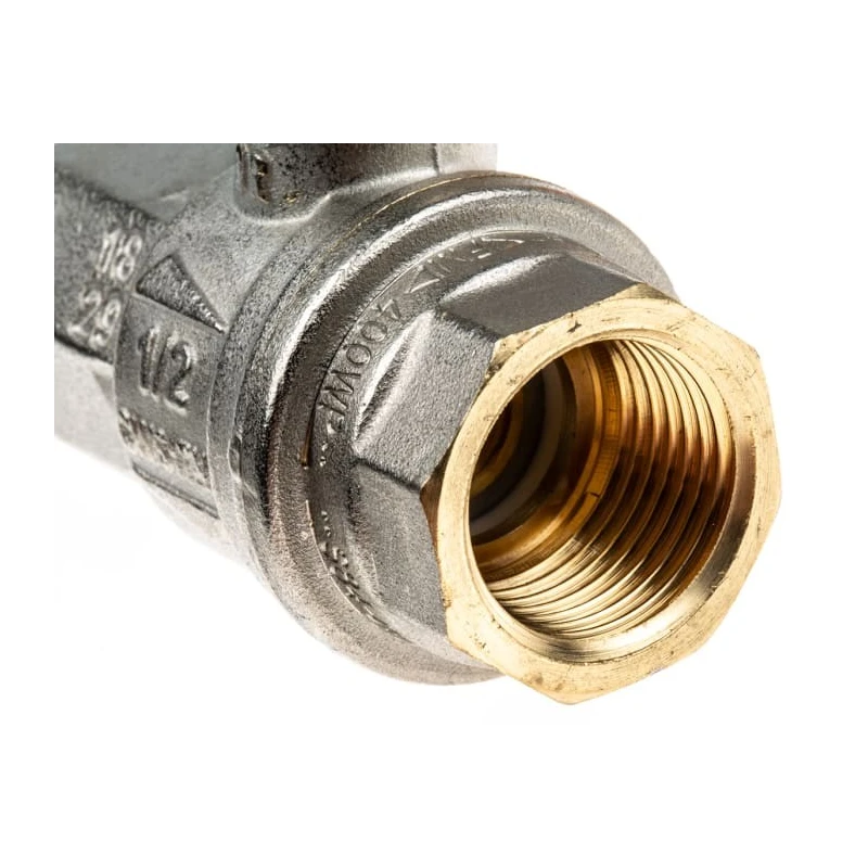 RS PRO Brass Threaded 2-Way BSPP Ball Valve 41.3 bar Maximum Operating Pressure 170°C Maximum Operating Temperature 733-5158