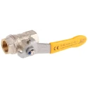 RS PRO Brass Threaded 2-Way BSPP Ball Valve 3/8 Inch 40 Bar Operating Pressure Model 733-5154