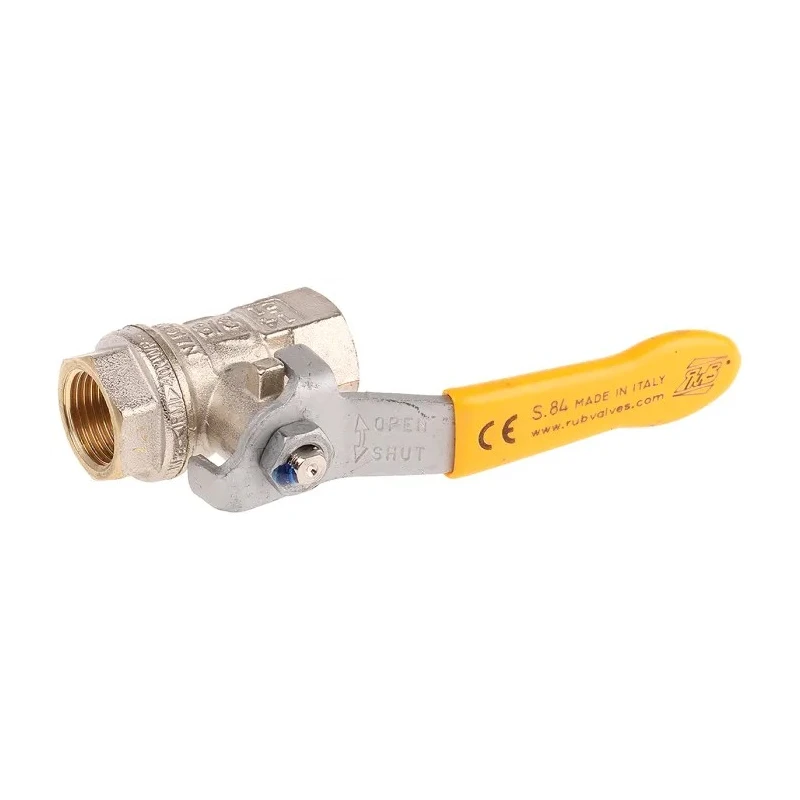 RS PRO Brass Threaded 2-Way BSPP Ball Valve 3/8 Inch 40 Bar Operating Pressure Model 733-5154
