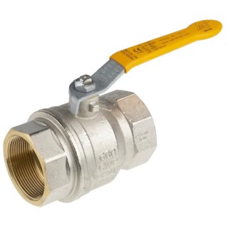 RS PRO Brass Threaded 2-Way BSPP Ball Valve 2 in, 40 bar Pressure, PVC Coated Steel Handle 733-5176