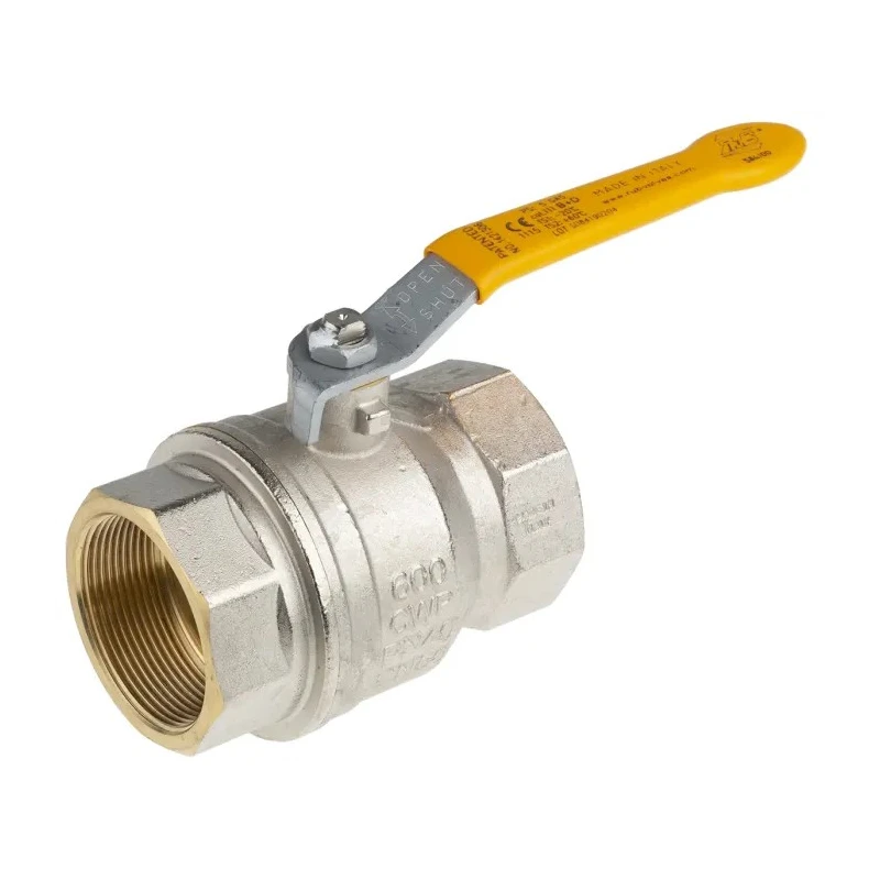RS PRO Brass Threaded 2-Way BSPP Ball Valve 2 in, 40 bar Pressure, PVC Coated Steel Handle 733-5176