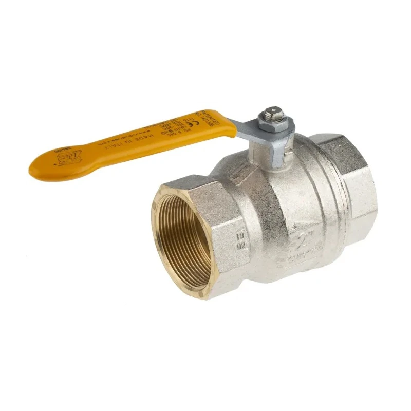 RS PRO Brass Threaded 2-Way BSPP Ball Valve 2 in, 40 bar Pressure, PVC Coated Steel Handle 733-5176