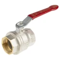 RS PRO Brass Threaded 2-Way BSPP Ball Valve 1-1/2 Inch, 40 bar Pressure, Polyvinyl Chloride Coated Steel Handle 733-5148