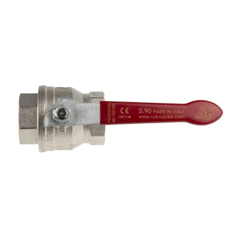 RS PRO Brass Threaded 2-Way BSPP Ball Valve 1-1/2 Inch, 40 bar Pressure, Polyvinyl Chloride Coated Steel Handle 733-5148