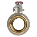 RS PRO Brass Threaded 2-Way BSPP Ball Valve 1-1/2 Inch, 40 bar Pressure, Polyvinyl Chloride Coated Steel Handle 733-5148