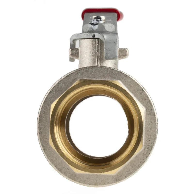 RS PRO Brass Threaded 2-Way BSPP Ball Valve 1-1/2 Inch, 40 bar Pressure, Polyvinyl Chloride Coated Steel Handle 733-5148