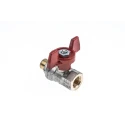 RS PRO Brass Threaded 2-Way BSPP Ball Valve 1/4 in Port Size 40 Bar Operating Pressure 170°C Max Operating 733-5211