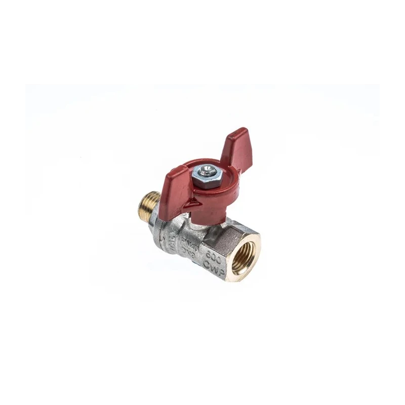 RS PRO Brass Threaded 2-Way BSPP Ball Valve 1/4 in Port Size 40 Bar Operating Pressure 170°C Max Operating 733-5211