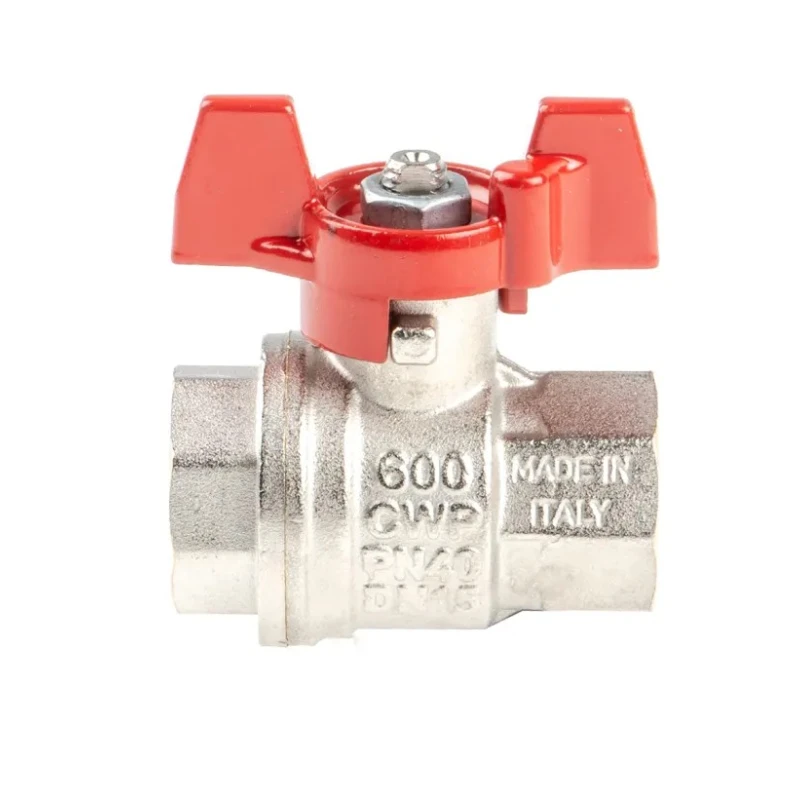 RS PRO Brass Threaded 2-Way BSPP Ball Valve 1/2 in, 40 bar, PVC Coated Steel Handle 733-5205