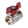 RS PRO Brass Threaded Full Port BSPP Ball Valve Female-Female 3/4 in T-Handle 150°C 600 psi 733-5209