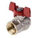 RS PRO Brass Threaded Full Port BSPP Ball Valve Female-Female 3/4 in T-Handle 150°C 600 psi 733-5209