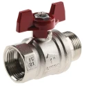 RS PRO Brass Threaded Ball Valve BSPP 1/4 to 4 in, Polyvinyl Chloride Coated Steel Handle 733-5221
