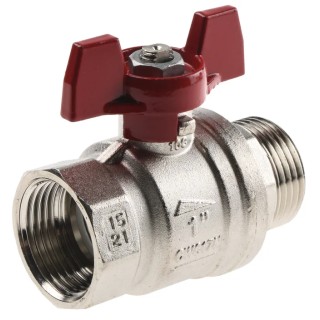 RS PRO Brass Threaded Ball Valve BSPP 1/4 to 4 in, Polyvinyl Chloride Coated Steel Handle 733-5221