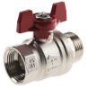RS PRO Brass Threaded Ball Valve BSPP 1/4 to 4 in, Polyvinyl Chloride Coated Steel Handle 733-5221