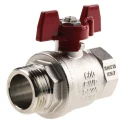 RS PRO Brass Threaded Ball Valve BSPP 1/4 to 4 in, Polyvinyl Chloride Coated Steel Handle 733-5221