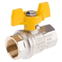 RS PRO Brass Threaded 2-Way BSPP Ball Valve, 40 Bar, Polyvinyl Chloride Coated Steel Handle 733-5283