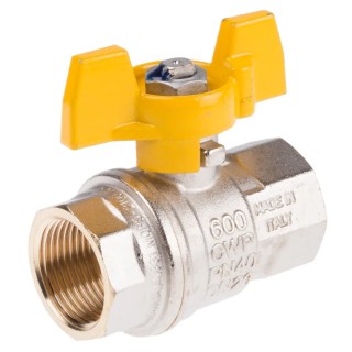 RS PRO Brass Threaded 2-Way BSPP Ball Valve, 40 Bar, Polyvinyl Chloride Coated Steel Handle 733-5283