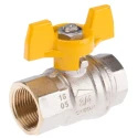 RS PRO Brass Threaded 2-Way BSPP Ball Valve, 40 Bar, Polyvinyl Chloride Coated Steel Handle 733-5283