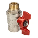 RS PRO Brass Threaded 2-Way BSPP Ball Valve 40 bar, Male/Female 1/2 in, Polyvinyl Chloride Coated Steel Handle 733-5224