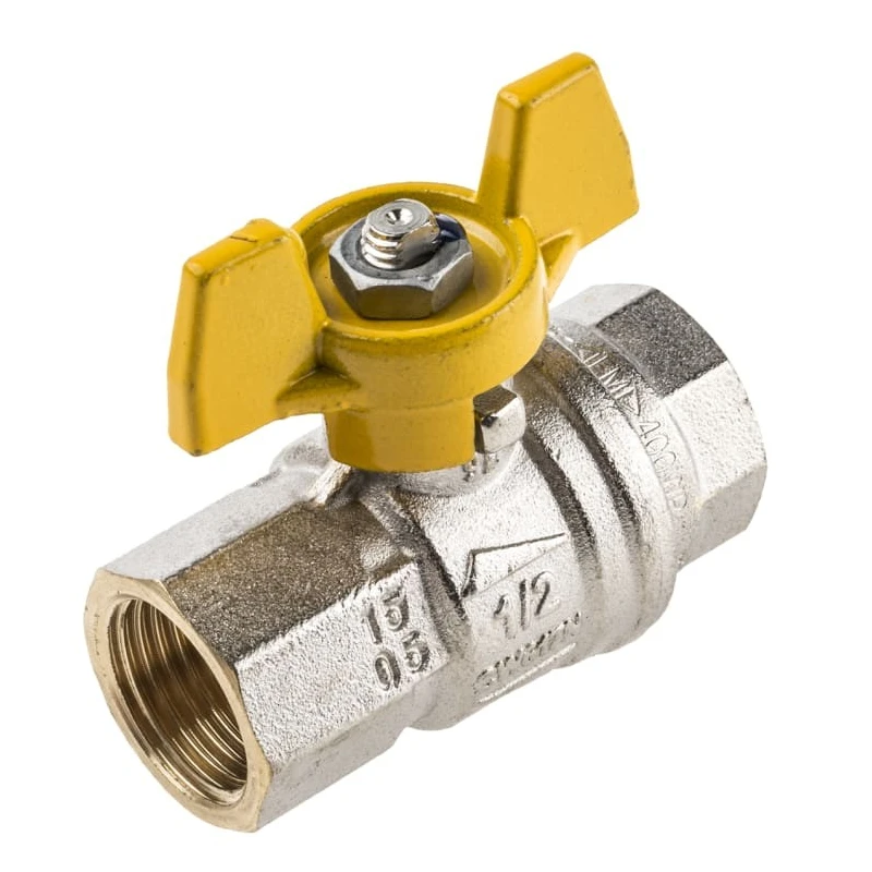 RS PRO Brass Threaded Full Port Ball Valve BSPP 40 bar Aluminium Handle 1/2 in 733-5280