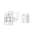 RS PRO Brass Threaded Full Port Ball Valve BSPP 40 bar Aluminium Handle 1/2 in 733-5280