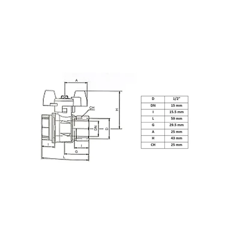 RS PRO Brass Threaded Full Port Ball Valve BSPP 40 bar Aluminium Handle 1/2 in 733-5280