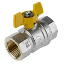 RS PRO Brass Threaded 2-Way BSPP Ball Valve 1 inch, 40 Bar, Manual T-Handle 733-5287