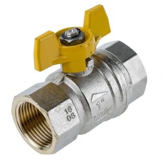 RS PRO Brass Threaded 2-Way BSPP Ball Valve 1 inch, 40 Bar, Manual T-Handle 733-5287