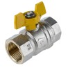 RS PRO Brass Threaded 2-Way BSPP Ball Valve 1 inch, 40 Bar, Manual T-Handle 733-5287