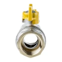 RS PRO Brass Threaded 2-Way BSPP Ball Valve 1 inch, 40 Bar, Manual T-Handle 733-5287