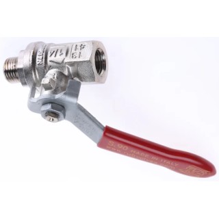 RS PRO Brass Threaded Ball Valve 1/4 to 4 in BSPP, 2 Way, PVC Coated Steel Handle, Max 170°C 733-5230